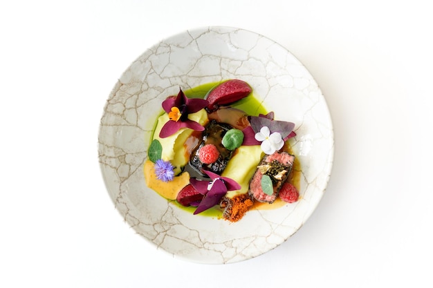 Talerz z apetycznym daniem